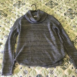 Blue Striped Turtleneck